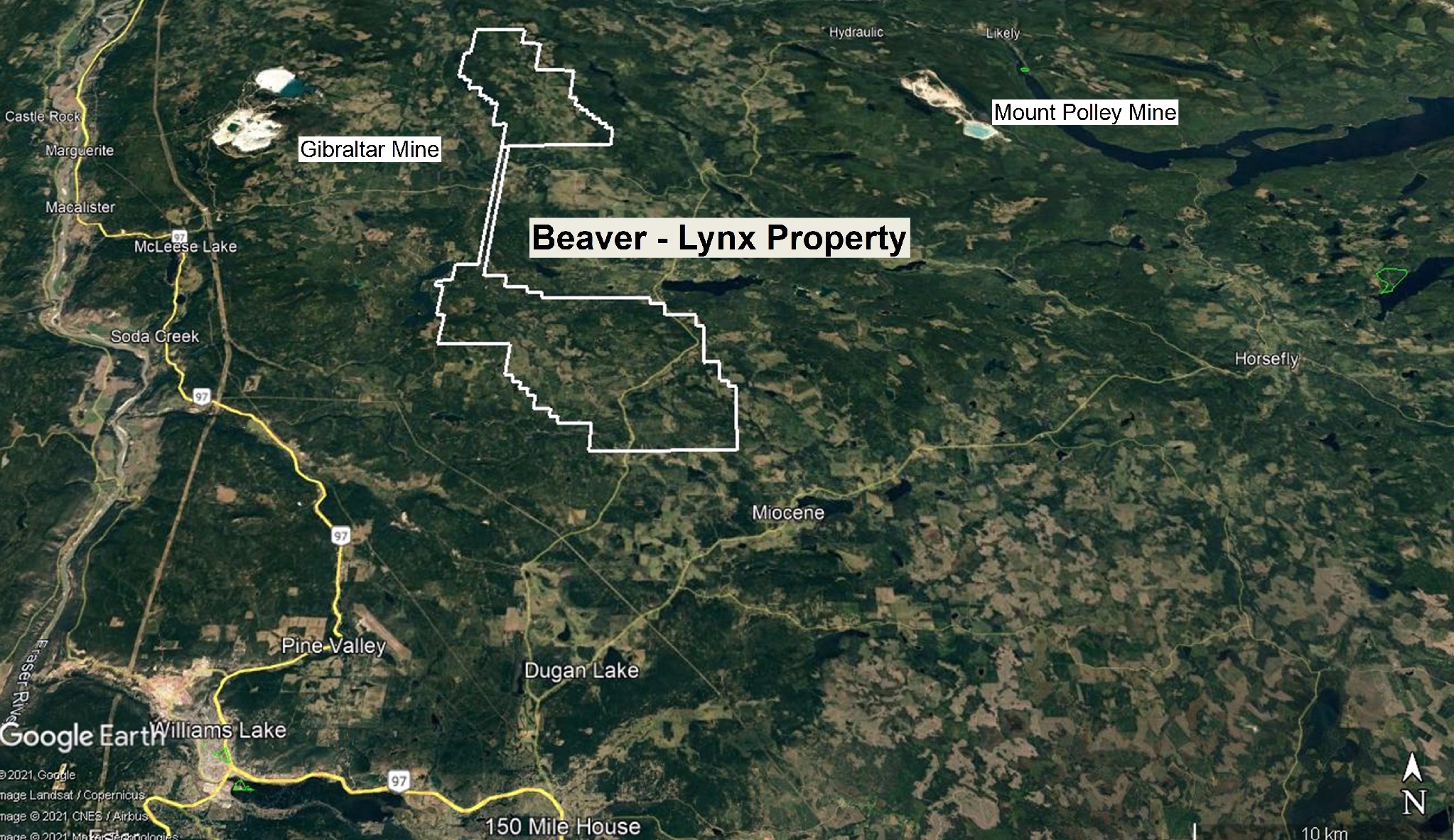 2021-11 Beaver-Lynx Satelite Location Map